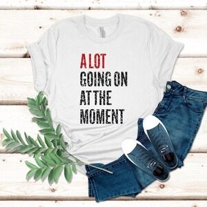 Glitter Concert Tshirt A Lot Going On At The Moment Glitter Effect Shirt